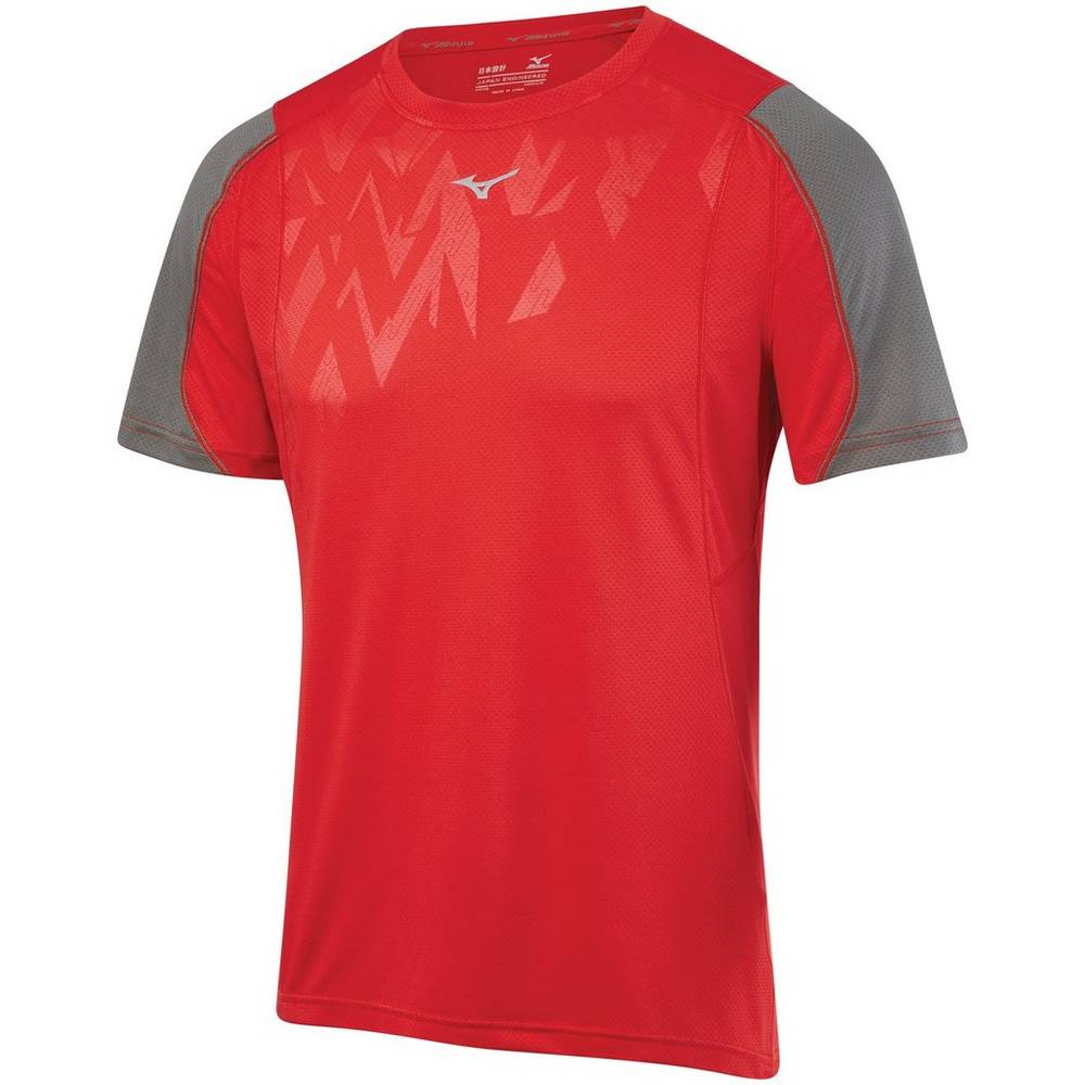 Camisetas Mizuno Running Alpha Vent Para Hombre Rojos 7658349-NH